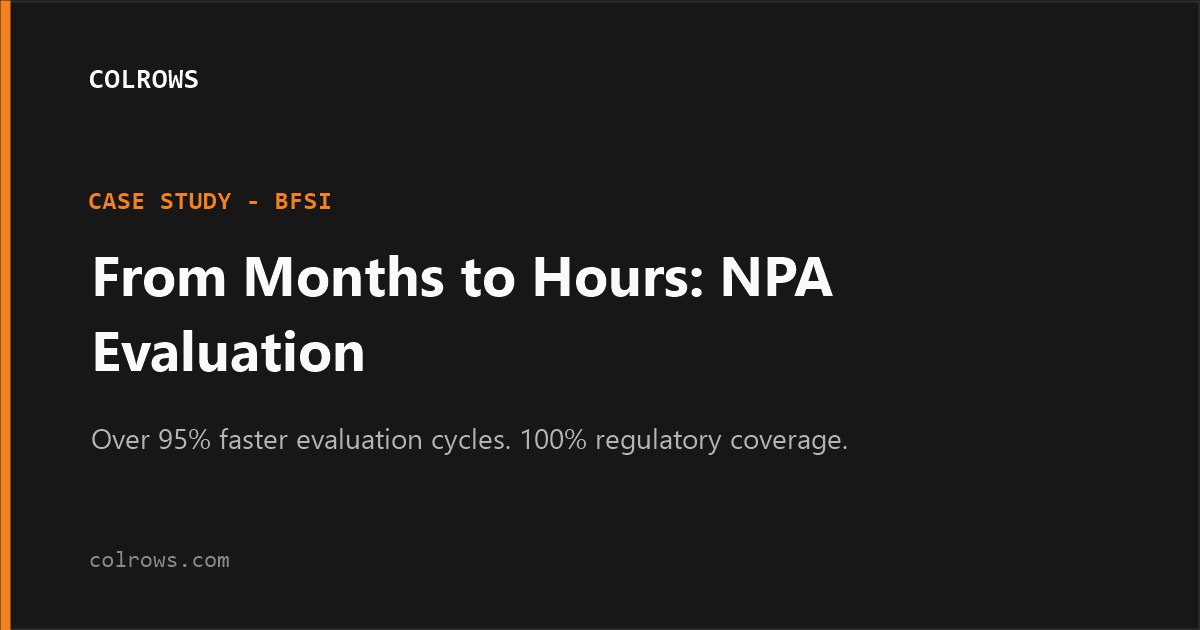 BFSI NPA case study.