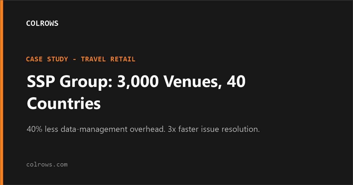 SSP Group travel-retail case study.
