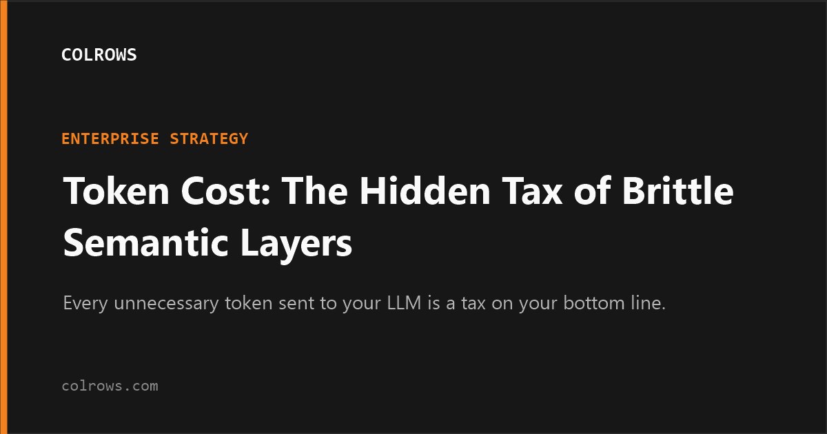 Token cost hidden tax.