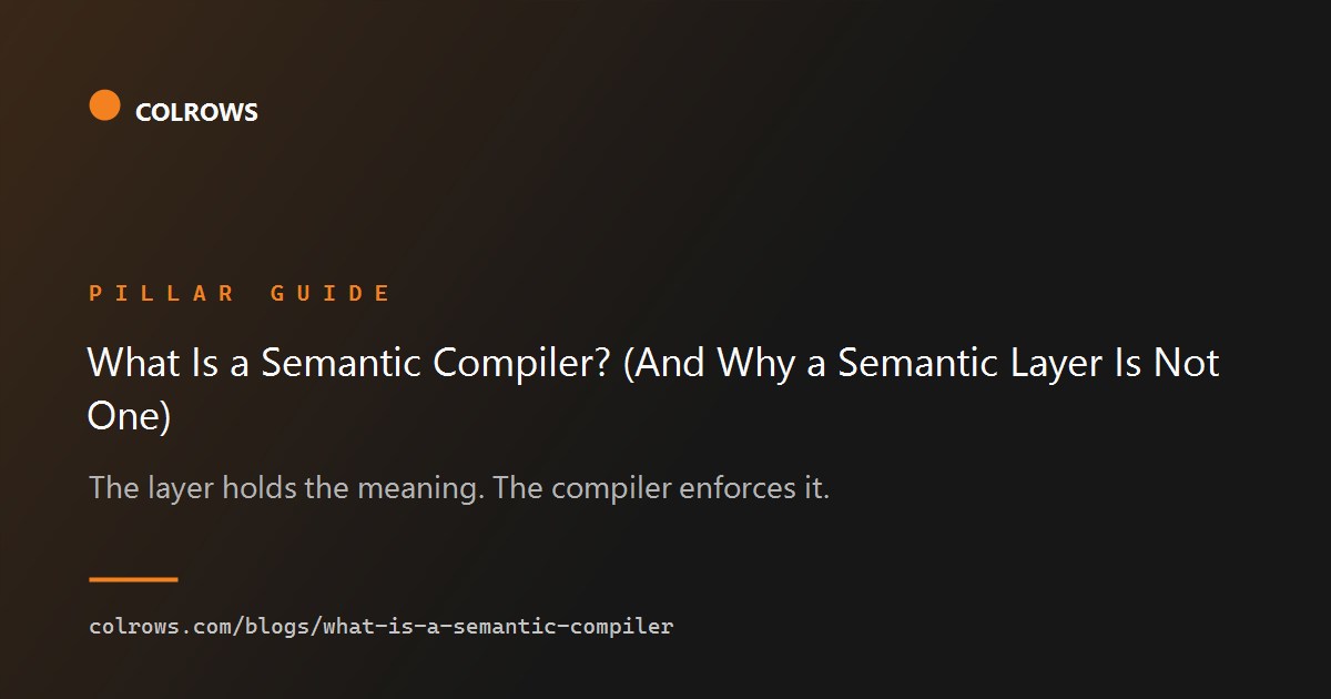 What is a semantic compiler.